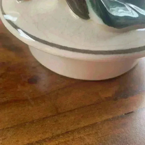 Vintage Red Wing Pottery Maroon Normandy Tea Pot - Picture 8 of 16